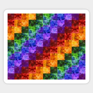 Rainbow Spectrum Quilt Sticker